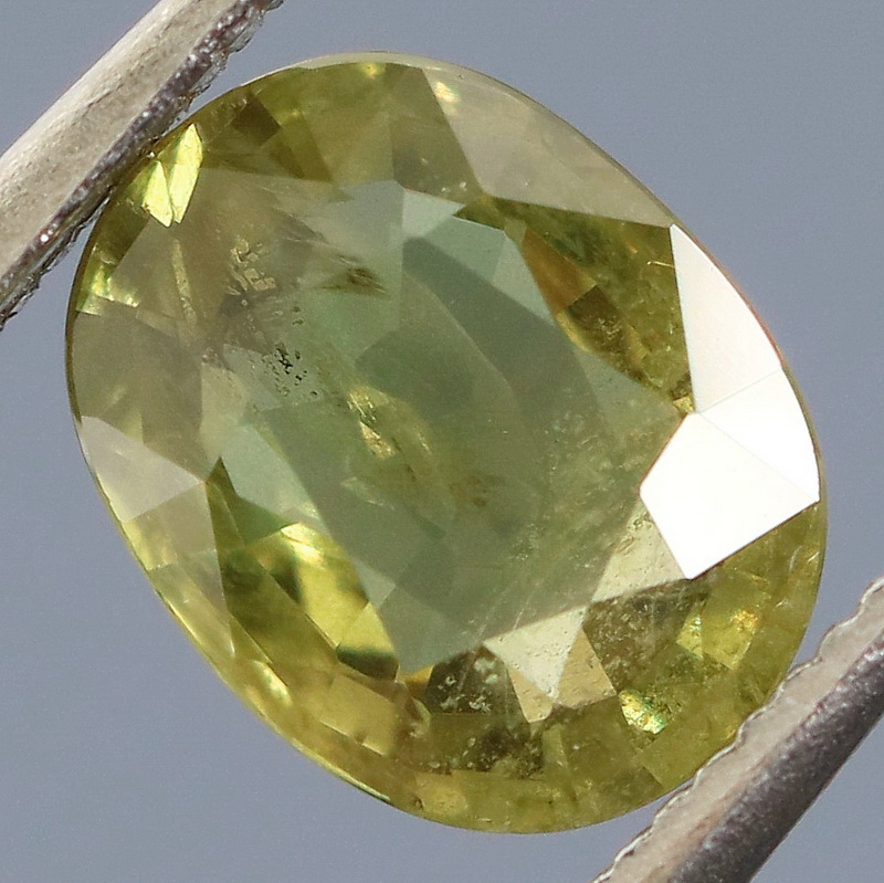 Unique 1.20ct pendant cut yellow green Sapphire -Heated only!
