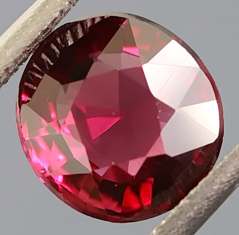 Look at this 2.18ct violet pink Rhodolite Garnet!