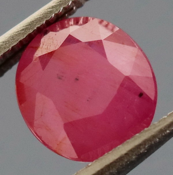 Reddish pink UNHEATED 1.61ct Winza Ruby