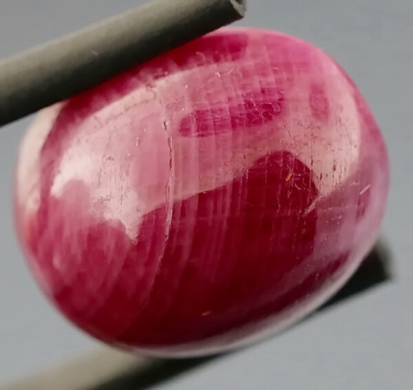 Heated only! 22.12ct top pinkish red Ruby cabochon
