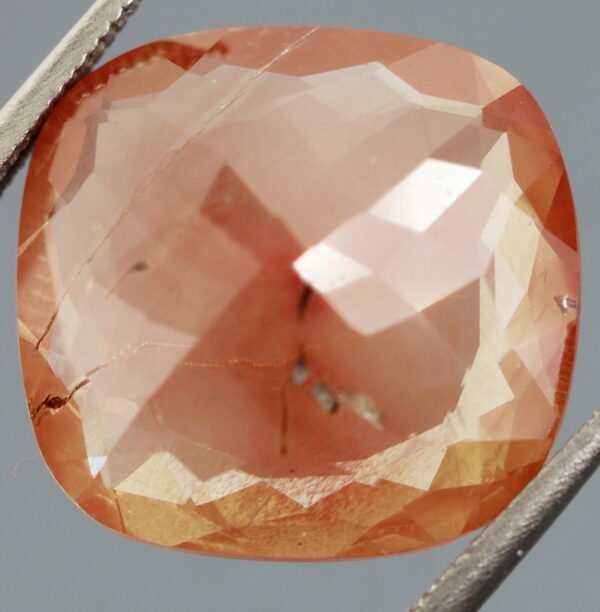 Awesome 9.15ct color shifting peach and green Andesine