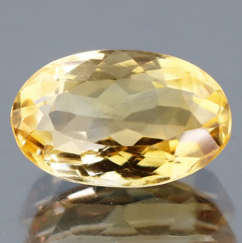 Sparkling 5.91ct elongated oval cut Citrine