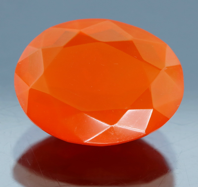 Rich blood orange 7.20ct Mexican Fire Opal