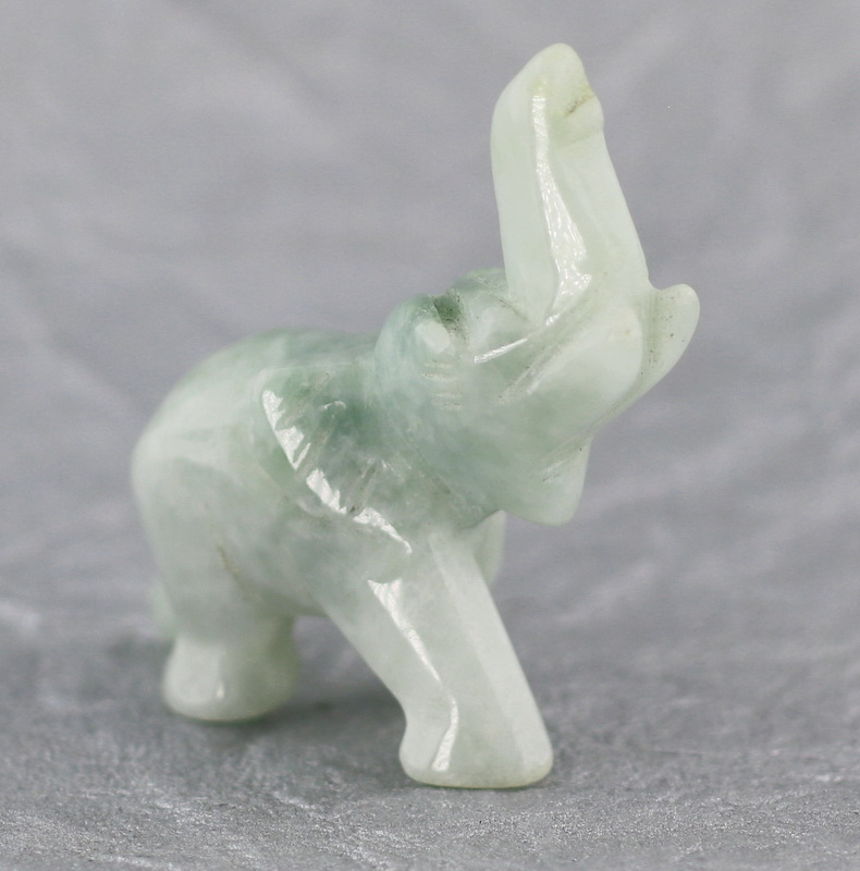 Majestic 85.56ct Jade elephant carving
