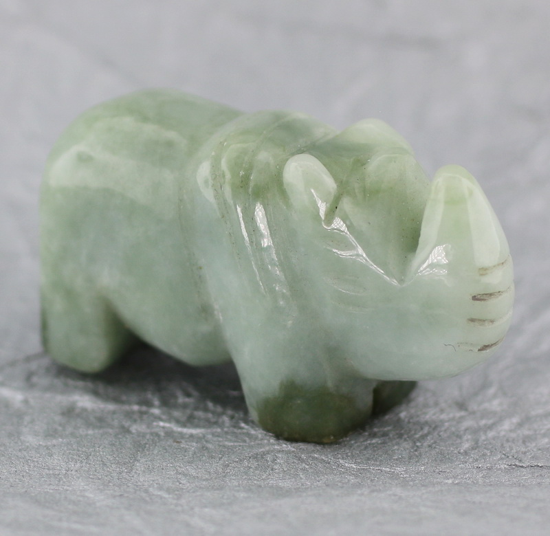 Outstanding 330.33ct Jade rhino carving