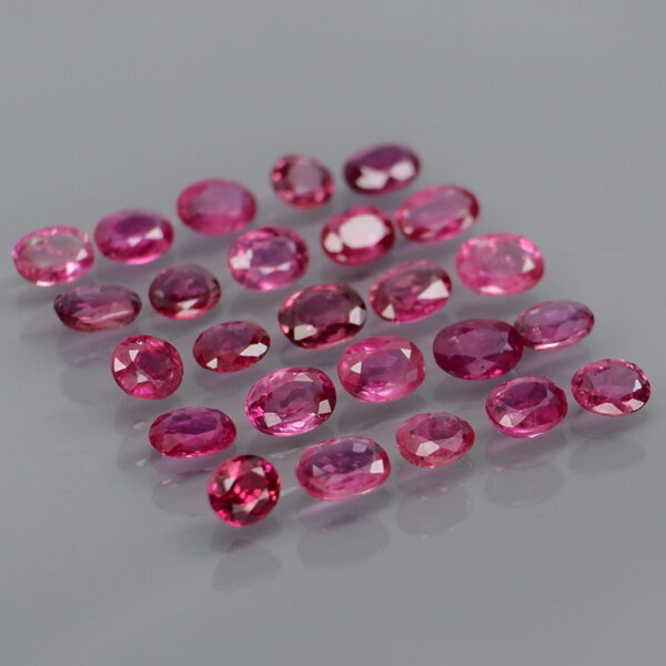 Heated only! 3.58ct natural violet red Ruby set