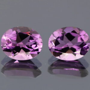 Glittering 6.39ct violet Amethyst pair