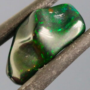 High fire collectors 3.76ct free form black Opal vein