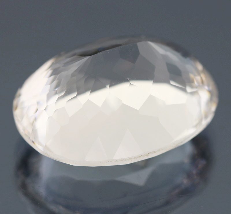 Excellent eye clean 24.47ct top gem grade diamond white Quartz