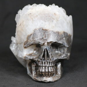Amazing 2,055ct Quartz Skull Carving