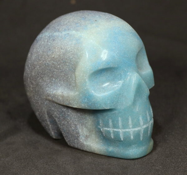 Colorful 2,010ct Aventurine Skull Carving