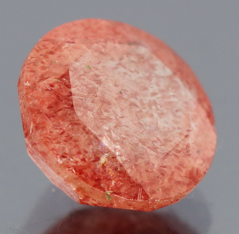 Really cool 3.71ct untreated Strawberry Quartz