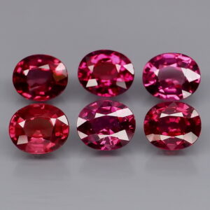 Gorgeous 4.68ct cherry pink Rhodolite Garnet set
