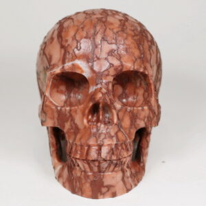 Decaying 6,400ct Art Jasper Skull Carving