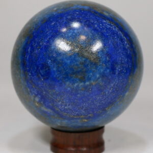 Gorgeous color! 1,610ct Lapis and Calcite sphere
