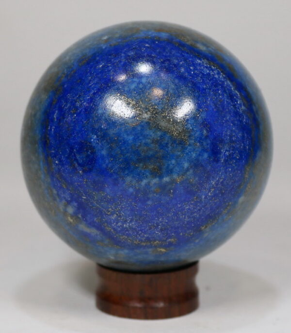 Gorgeous color! 1,610ct Lapis and Calcite sphere