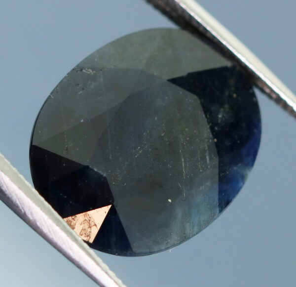 Silky! 7.53ct HEATED ONLY midnight blue Sapphire