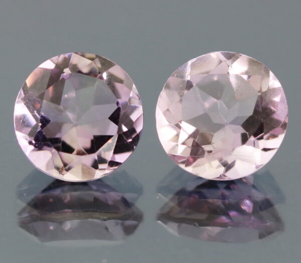 Excellent 6.59ct pink Amethyst pair