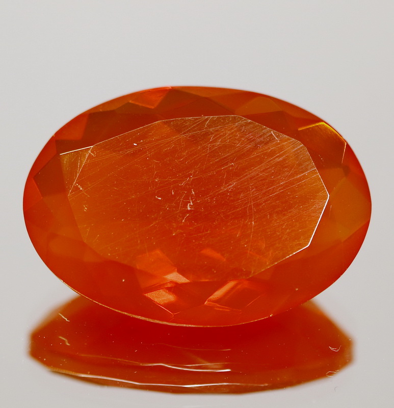 Massive! Rich blood orange 7.12ct Mexican Fire Opal