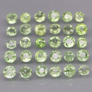 Marvelous 4.12ct heated only green Sapphire set