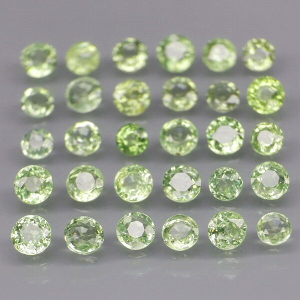 Marvelous 4.12ct heated only green Sapphire set