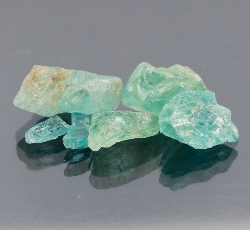 Collectable 29.95ct untreated raw Apatite set