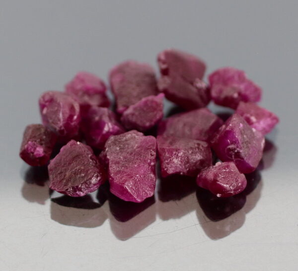 Gorgeous! 19.64ct collectors uncut Ruby set