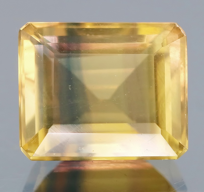 Beautiful faceted 10.08ct untreated banded Fluorite