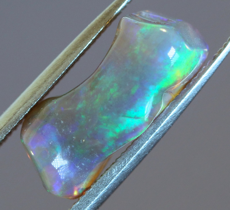 Marvelous collectors 2.42ct free form black Opal vein