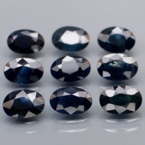 Heated Only! 5.32ct midnight blue Sapphire set
