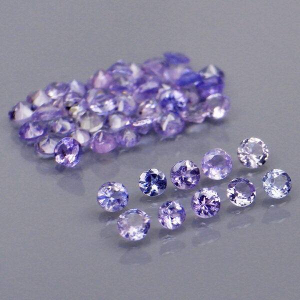 Violet blue 3.96ct 50 piece Tanzanite set