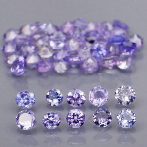 Violet blue 3.96ct 50 piece Tanzanite set