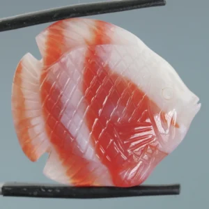 Gorgeous 50.26ct striped Agate carving