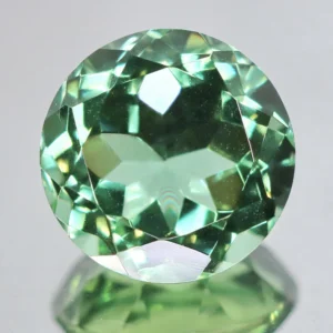 Gorgeous round cut 6.19ct unheated green Amethyst