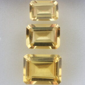 Beautifully matched 3.97ct graduated Heliodore Beryl set