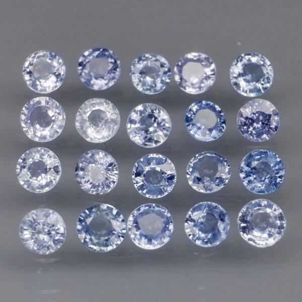 Amazing 3.37ct set of denim blue Sapphires!