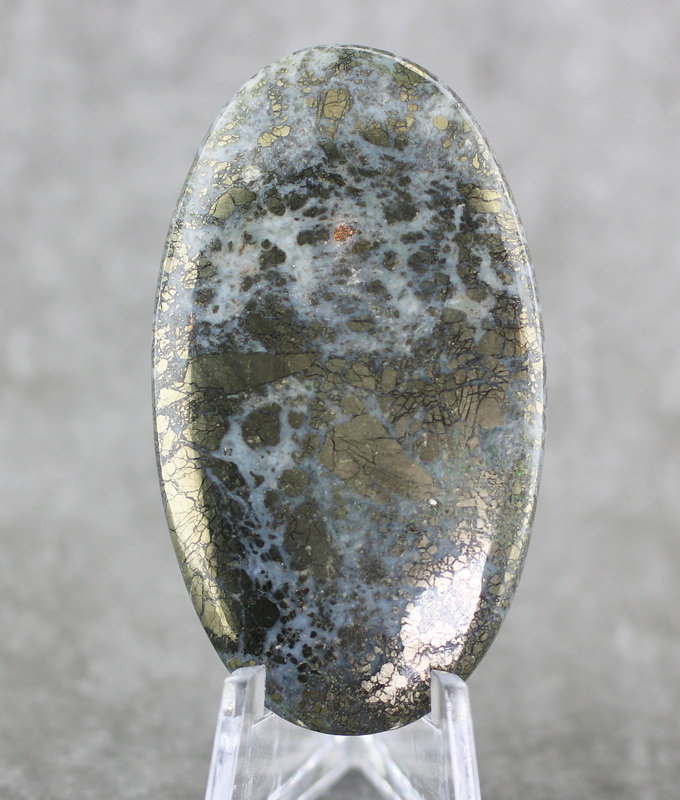 Awesome 105.06ct Nipomo Agate with Marcasite cabochon